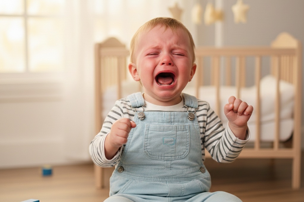 کودک نوپا در حال گریه کردن